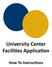 University Center Facilities Application