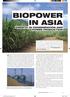 Biopower. Growth in cogeneration and power production