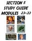 SECTION 5 STUDY GUIDE MODULES 23-33