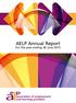 AELP Annual Report. For the year ending 30 June 2015