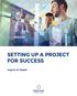 SETTING UP A PROJECT FOR SUCCESS
