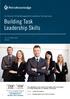 Building Task Leadership Skills