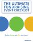 THE ULTIMATE FUNDRAISING EVENT CHECKLIST. Before, during, and after your event