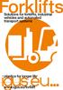 Solutions for forklifts, industrial vehicles and automated transport systems