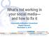 What s not working in your social media and how to fix it Community Indicators Consortium Impact Summit November 9, 2015