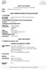 SAFETY DATA SHEET. In accordance with REACH Regulation EC No.1907/2006. Section 1. Identification of the substance or the mixture and of the supplier