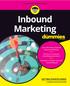Inbound Marketing GETTING STARTED SERIES. Learn the theory behind inbound marketing. Perform an inbound marketing assessment