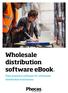 Wholesale distribution software ebook. Data analytics software for wholesale distribution businesses