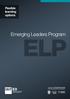 Flexible learning options. Emerging Leaders Program ELP. EExecutive education. for the real world