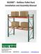SK2000 Boltless Pallet Rack Installation and Assembly Manual
