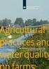 Agricultural practices and water quality on farms