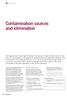 Contamination sources and elimination