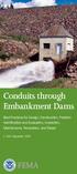Conduits through Embankment Dams
