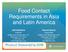 Food Contact Requirements in Asia and Latin America