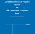 Consolidated Annual Progress Report for the Cape Verde Transition Fund. for the period 1 January to 31 December 2016