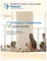PROJECT CHAMPION USER GUIDE