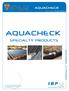 SPECIALTY PRODUCTS AQUACHECKTM ASPHALT PRODUCTS - SPECIALTY PRODUCTS
