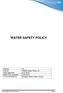 WATER SAFETY POLICY. Version Water Policy V2. Date to be reviewed June 2019 To by reviewed by Strategic Water Safety Group