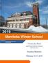 Manitoba Winter School
