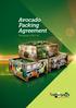Avocado Packing Agreement Trevelyan s