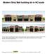 Modern Strip Mall building kit in HO scale