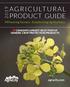 AGRICULTURAL PRODUCT GUIDE