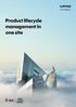 Product lifecycle management in one site