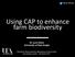 Using CAP to enhance farm biodiversity