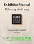 Exhibitor Manual. February 16-18, Atlanta, GA