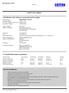 SAFETY DATA SHEET. 1 Identification of the substance or preparation and the supplier. 2 Composition/information on ingredients
