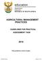 AGRICULTURAL MANAGEMENT PRACTICES