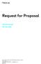 Request for Proposal. Alice Kavanagh 9th May 2018