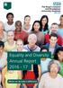 Equality and Diversity Annual Report