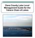 Dane County Lake Level Management Guide for the Yahara Chain of Lakes