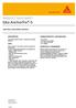 PRODUCT DATA SHEET Sika AnchorFix -S