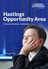 Hastings Opportunity Area. Cornerstone Employer Commitments