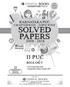 SOLVED PAPERS II PUC KARNATAKA PUC EXAM FOR. l PU II Solved Paper l Handwritten Toppers Answers Published by : Ph.
