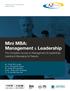 Mini MBA: Management & Leadership