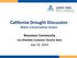 California Drought Discussion Water Conservation Action
