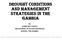 DROUGHT CONDITIONS AND MANAGEMENT STRATEGIES IN THE GAMBIA