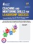 Coaching and Mentoring Skills for Leadership Success