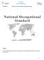 National Occupational Standard