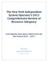 The New York Independent System Operator s 2012 Comprehensive Review of Resource Adequacy