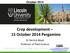 October 2014 Crop development 15 October 2014 Pergamino