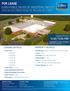 FOR LEASE. Lease Price: $ $ 3.50 PSF SUBDIVISIBLE 196,000 SF INDUSTRIAL FACILITY 3040 BLACK CREEK ROAD SE WILSON, NC PROPERTY DETAILS