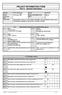 PROJECT INFORMATION FORM Part A - General information