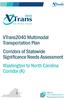 VTrans2040 Multimodal Transportation Plan Corridors of Statewide Significance Needs Assessment Washington to North Carolina Corridor (K)
