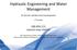 Hydraulic Engineering and Water Management