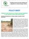POLICY BRIEF. Research and Policies for Climate Change Adaptation in the Southern Africa Agriculture Sector
