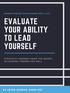 EVALUATE YOUR ABILITY TO LEAD YOURSELF